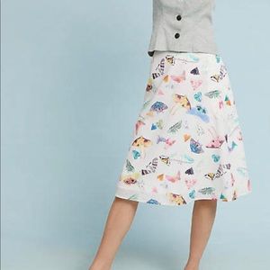 Anthropologie butterfly garden skirt